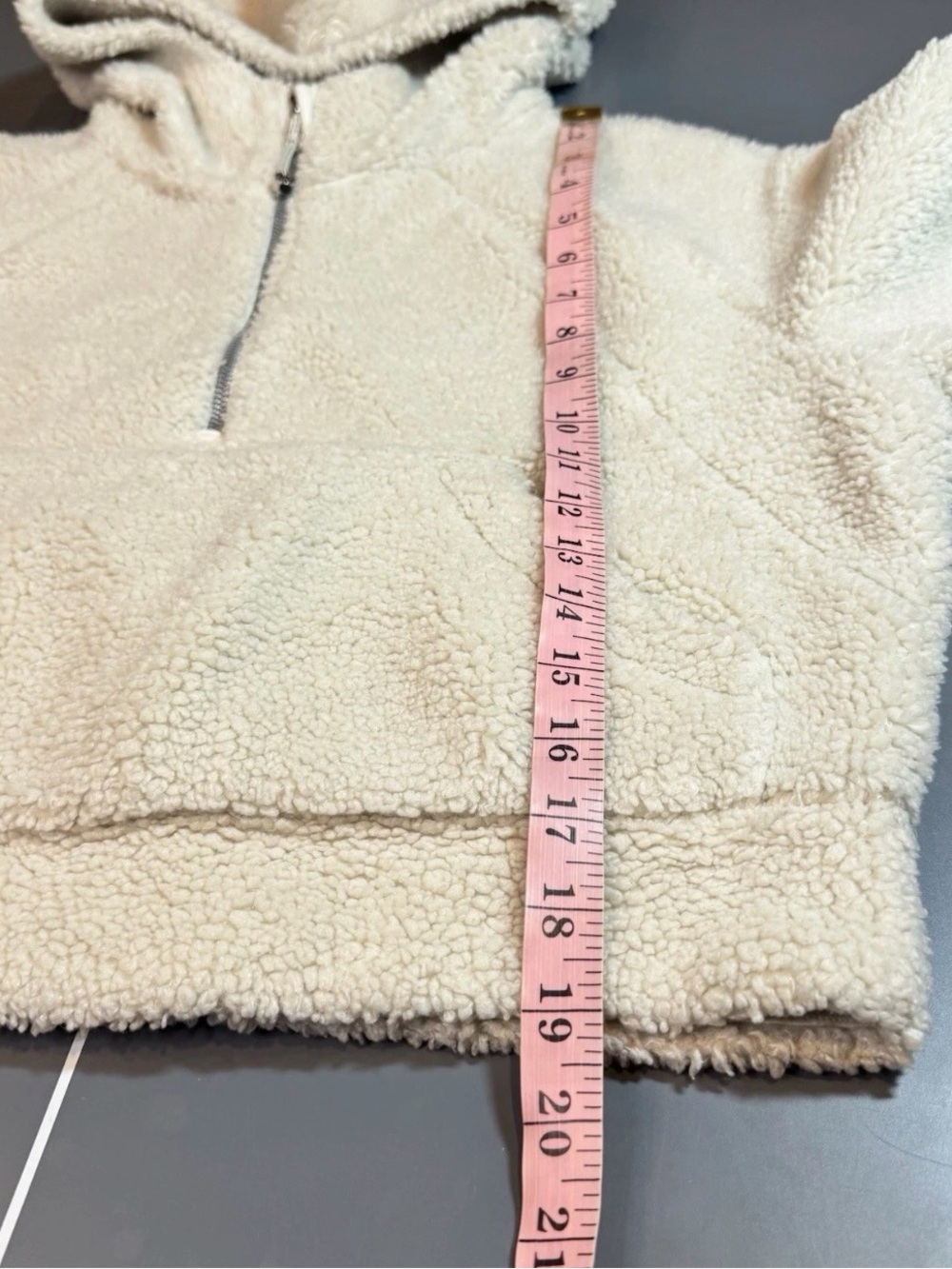 lululemon athletica Cream Sherpa Half-Zip Hoodie XS/S - Picture 3 of 10